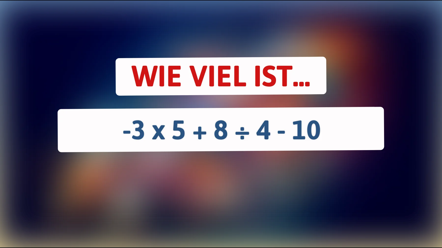 Kannst du dieses mathematische Rätsel knacken? Nur die Klügsten schaffen es!"