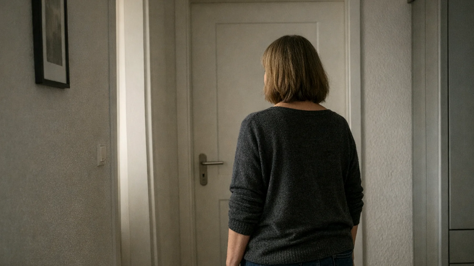 Die Mutter erlebt, dass ihr junger Erwachsener zunehmend emotionalen Abstand hält: Er teilt kaum noch persönliche Gedanken oder Gefühle mit ihr, verbringt die meiste Zeit allein in seinem Zimmer und antwortet auf Fragen nur einsilbig. Die Mutter fühlt sich ausgeschlossen und weiß nicht, ob sie die Distanz respektieren oder aktiv das Gespräch suchen soll."