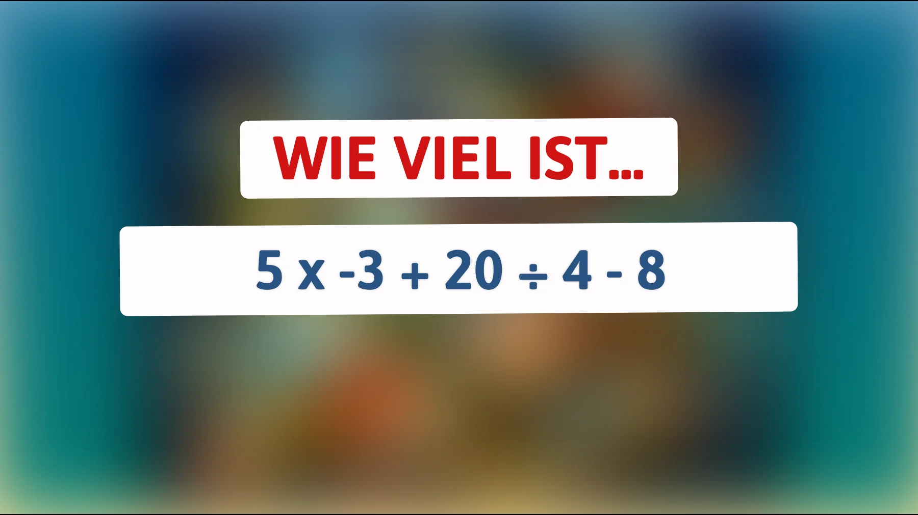 Nur 5% der Menschen lösen dieses mathematische Rätsel auf Anhieb – gehörst du dazu? Teste dein Können jetzt!"